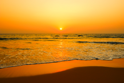 Golden-sand beach Bentota Sunset