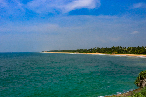 Golden-sand beach Bentota Sea