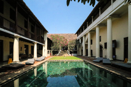 Sri Lanka Galle Fort Hotel Courtyard