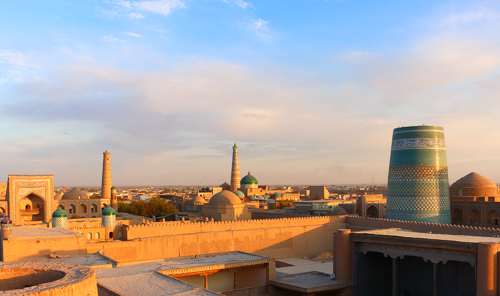 Sunset in Khiva, Uzbekistan