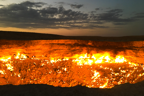 Darvaza gas crater, Turkmenistan