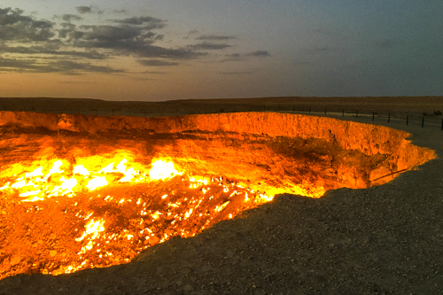 Darvaza gas crater, Turkmenistan