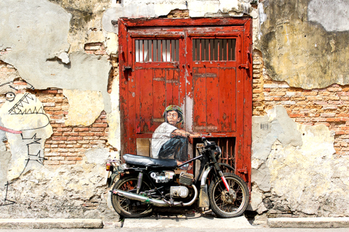 street art in Penang bike