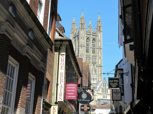 Canterbury Cathedral from streets