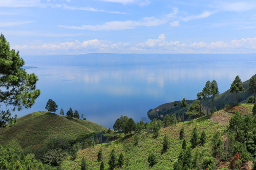 Lake Toba in Sumatra, Indonesia