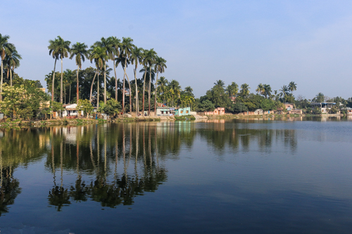 Bangladesh: Pond in the center of Puthia