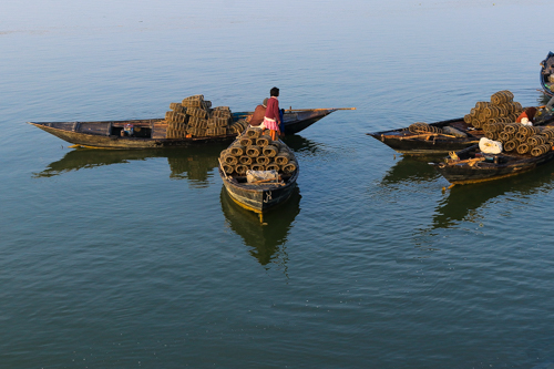 Bangladesh: Fishing at Ganges River