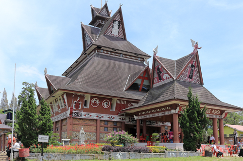 Lake Toba in Sumatra, Indonesia: Church with local-style design