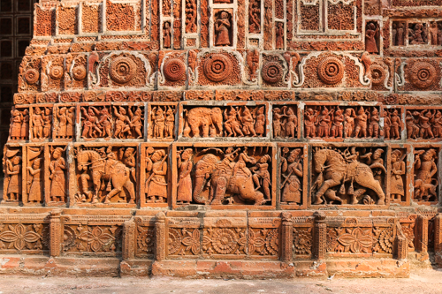 Relief of Kantanagar Temple (Kantajew Temple or Kantaji Temple), Bangladesh