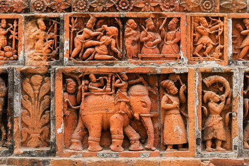 Relief of Kantanagar Temple (Kantajew Temple or Kantaji Temple), Bangladesh