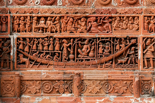 Relief of Kantanagar Temple (Kantajew Temple or Kantaji Temple), Bangladesh