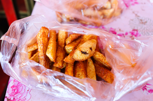 Chili potato, local snack in Tibet, China 