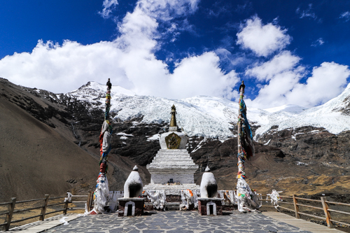 Kharola Glacier in Tibet, China 